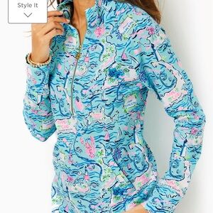 NWOT Lilly Pulitzer loves Cape Cod skipper popover sz xxl